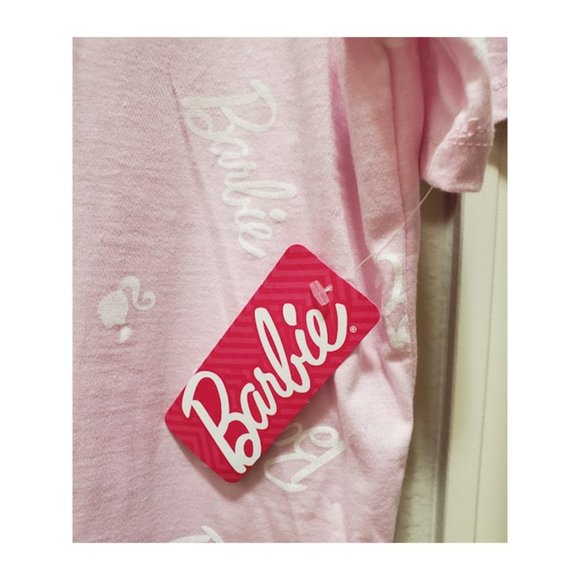 NWT Barbie Pink Short Sleeve Tee with Barbie Logo and Silhouette - Size XL - Picture 4 of 6